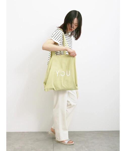 Samansa Mos2 blue（サマンサモスモスブルー）の「【made in INDIA】セパレートロゴトート（ハンドバッグ・レディース・オレンジ/ピンク/グリーン・F）」の22枚目の写真