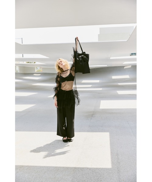 un/neu（アンノイ）の「BIGリボントート / A4サイズ、14インチPC収納可能 /（トートバッグ・レディース・ブラック/レッド/ネイビー・FREE）」の14枚目の写真