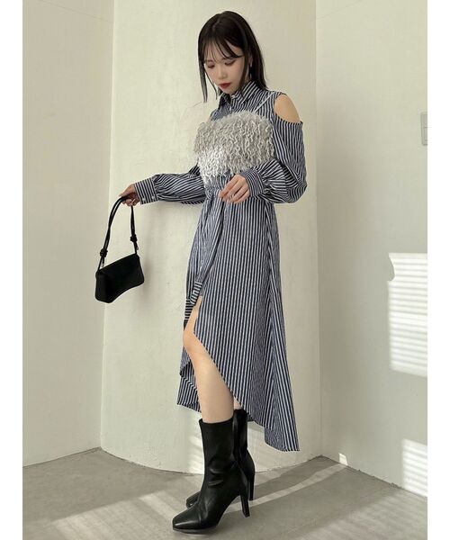 dazzlin（ダズリン）の「フェザーライクビスチェ（キャミソール・レディース・オレンジ/ブルー/ピンク/オフホワイト・FREE）」の14枚目の写真