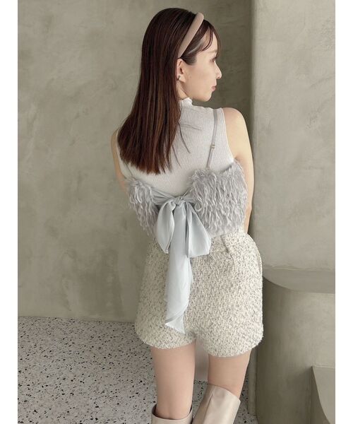 dazzlin（ダズリン）の「フェザーライクビスチェ（キャミソール・レディース・オレンジ/ブルー/ピンク/オフホワイト・FREE）」の16枚目の写真