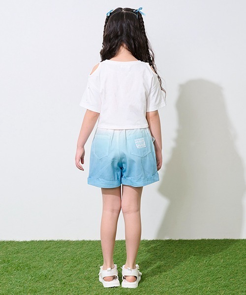 セール】グラデーションプリント・デニム ショートパンツ