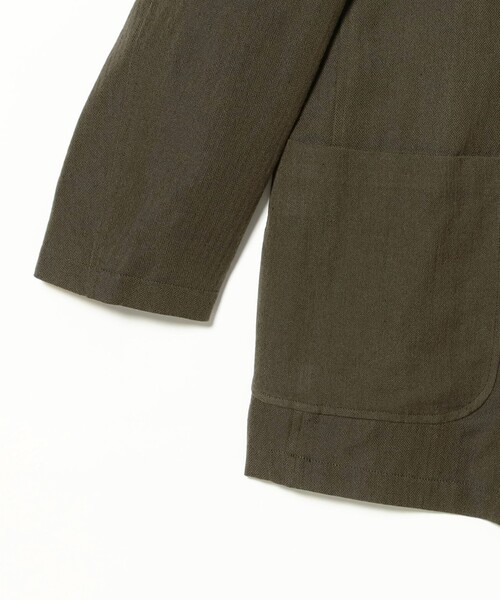 sage de cret（サージュデクレ）の「【別注】sage de cret / 6 Button Double Breasted Jacket Herringbone（テーラードジャケット・メンズ・オリーブ・LARGE/MEDIUM/SMALL）」の4枚目の写真