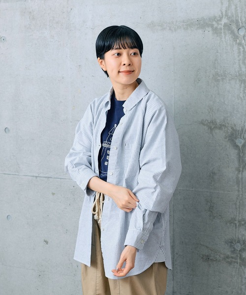 PAR ICI（パーリッシィ）の「ヴィンテージオックス ラグランシャツ（シャツ/ブラウス・レディース・ネイビー/グリーン/アイボリー・FREE）」の22枚目の写真