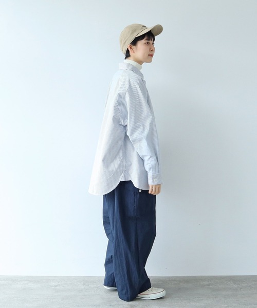 PAR ICI（パーリッシィ）の「ヴィンテージオックス ラグランシャツ（シャツ/ブラウス・レディース・ネイビー/グリーン/アイボリー・FREE）」の13枚目の写真