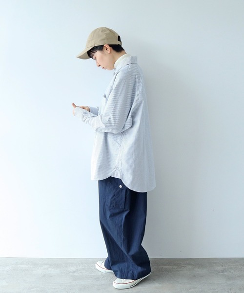 PAR ICI（パーリッシィ）の「ヴィンテージオックス ラグランシャツ（シャツ/ブラウス・レディース・ネイビー/グリーン/アイボリー・FREE）」の11枚目の写真