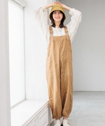 niko and... | FINEリネンポケットサロペット(サロペット/オーバーオール)