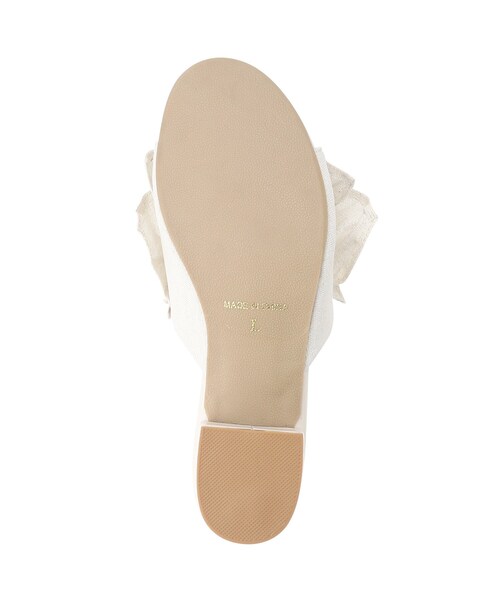 grove（グローブ）の「◆【雑誌掲載】フリルミュール（サンダル・レディース・アイボリー系/ワイン系9/ブラウン系その他/ブラック・S/M/L）」の9枚目の写真