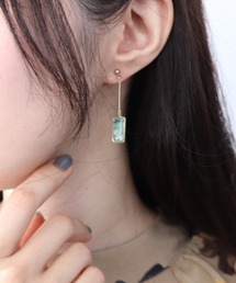 スクエアアセチピアス