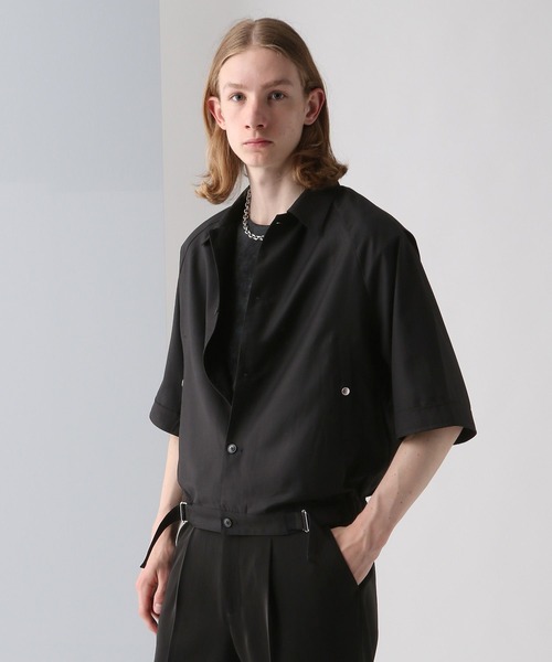 HARE(ハレ)の「ショートリブシャツブルゾン(HARE)(シャツ/ブラウス・メンズ・ブラック/パープル/グレー・SMALL/MEDIUM)」の2枚目の写真
