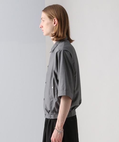 HARE(ハレ)の「ショートリブシャツブルゾン(HARE)(シャツ/ブラウス・メンズ・ブラック/パープル/グレー・SMALL/MEDIUM)」の5枚目の写真