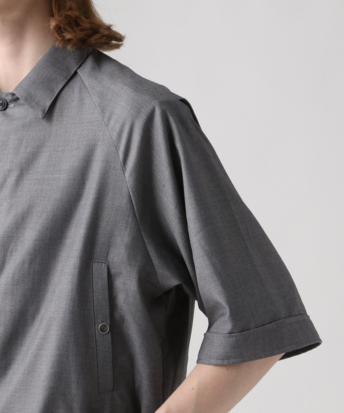 HARE(ハレ)の「ショートリブシャツブルゾン(HARE)(シャツ/ブラウス・メンズ・ブラック/パープル/グレー・SMALL/MEDIUM)」の21枚目の写真
