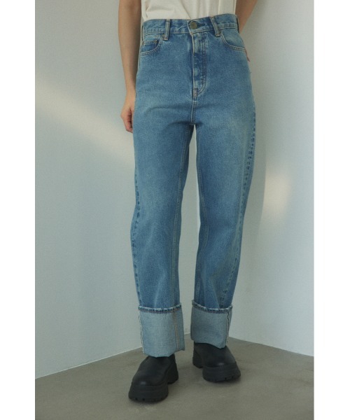 BLACK BY MOUSSY(ブラックバイマウジー)の「selvedge vintage denim(セルビッジヴィンテージデニム)(デニムパンツ・レディース・ブルー・24inch/25inch/26inch/23inch)」の14枚目の写真