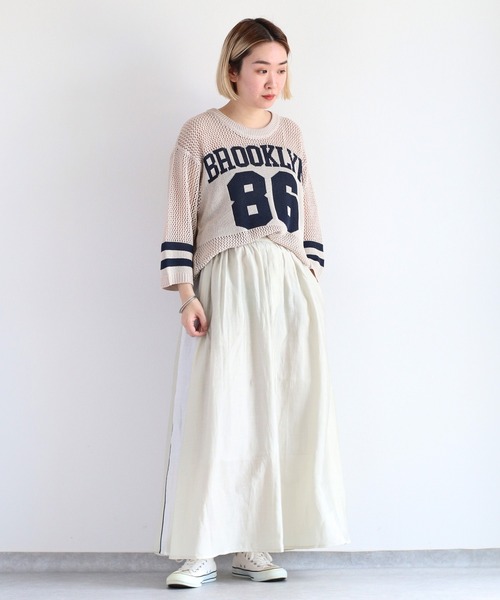 cepo（セポ）の「シアーサイドラインスカート＜セットアップ可能＞（スカート・レディース・ブラック/オフホワイト・M）」の21枚目の写真