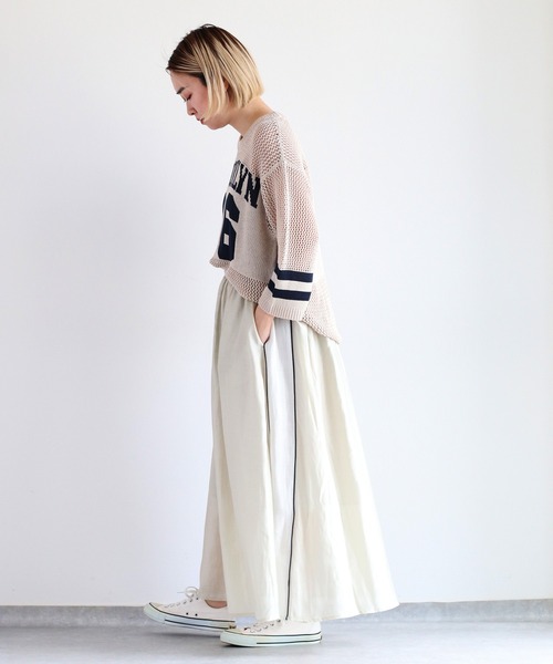 cepo（セポ）の「シアーサイドラインスカート＜セットアップ可能＞（スカート・レディース・ブラック/オフホワイト・M）」の20枚目の写真