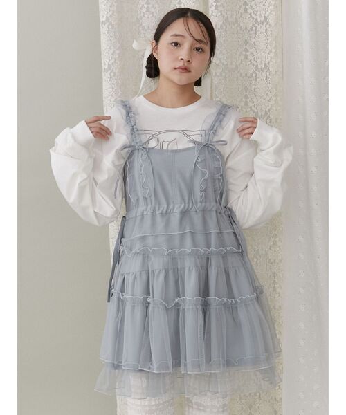 merry jenny(メリージェニー)の「tulip long tee(Tシャツ/カットソー・レディース・オフホワイト/ブラウン/レッド・FREE)」の16枚目の写真