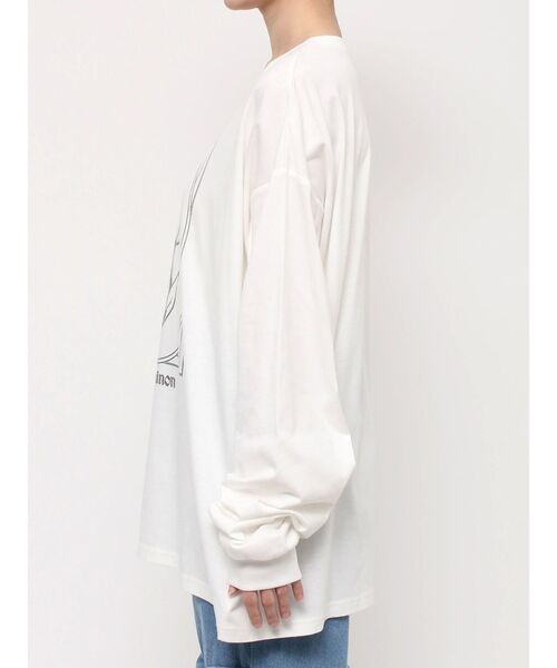 merry jenny(メリージェニー)の「tulip long tee(Tシャツ/カットソー・レディース・オフホワイト/ブラウン/レッド・FREE)」の9枚目の写真