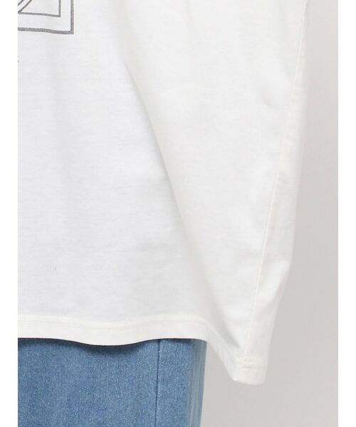 merry jenny(メリージェニー)の「tulip long tee(Tシャツ/カットソー・レディース・オフホワイト/ブラウン/レッド・FREE)」の5枚目の写真