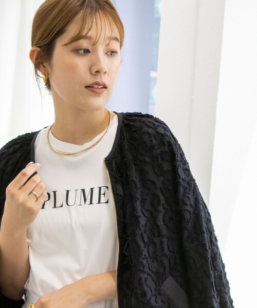 ノーリーズソフィ　シアーカットジャガードブルゾン NOLLEY'S Sophi（ノーリーズソフィ）の「シアーカットジャガード