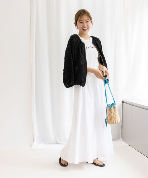 ノーリーズソフィーシアーカットジャガードブルゾン人気美品 NOLLEY'S Sophi（ノーリーズソフィ）の「シアーカットジャガード