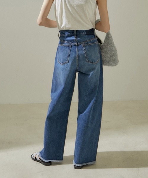 gypsohila カーヴィーデニム36ブルー