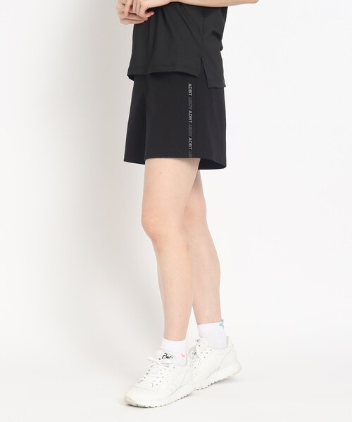 adabat（アダバット）の「◆【ADBT】サイドロゴデザイン キュロット（その他パンツ・レディース・オフホワイト/ベージュ/ブラック・38/42/40）」の2枚目の写真