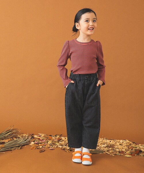 B:MING by BEAMS(ビーミングバイビームス)の「B:MING by BEAMS / デニム ベイカーパンツ(110~140cm)(デニムパンツ・キッズ・インディゴブルー/ブラック・100/110/120/130/140)」の7枚目の写真