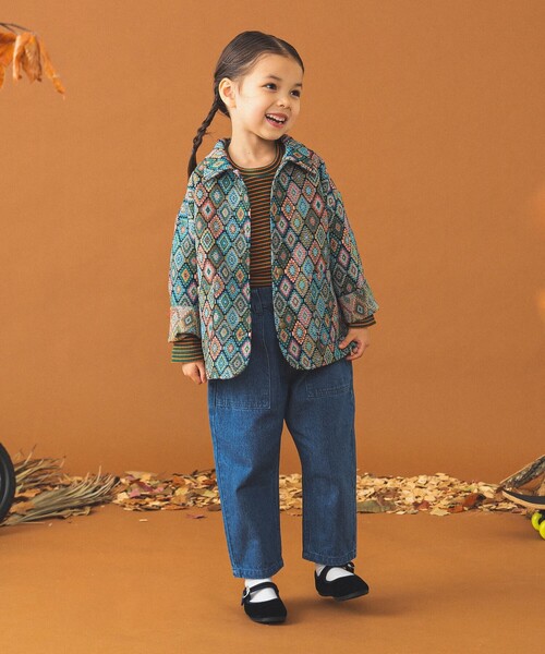 B:MING by BEAMS(ビーミングバイビームス)の「B:MING by BEAMS / デニム ベイカーパンツ(110~140cm)(デニムパンツ・キッズ・インディゴブルー/ブラック・100/110/120/130/140)」の12枚目の写真