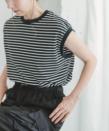 『接触冷感/UVカット』クールコットンフレンチTシャツ