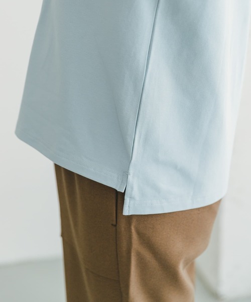 ITEMS URBANRESEARCH(アイテムズ アーバンリサーチ)の「『接触冷感/UVカット』クールコットンフレンチTシャツ(Tシャツ/カットソー・レディース・ブルー系その他/ライトブルー/ホワイト/グレー・FREE)」の5枚目の写真