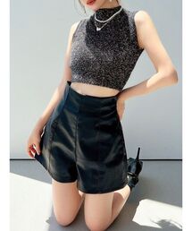 RESEXXY | グリッターノースリニットトップス【セットアップ着用可能】(ニット/セーター)