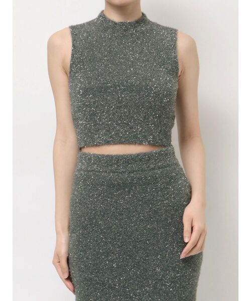 上下セット！リゼクシー　 グリッタールーズニットトップスとスカート セット 上下セット！リゼクシー グリッタールーズニットトップスと