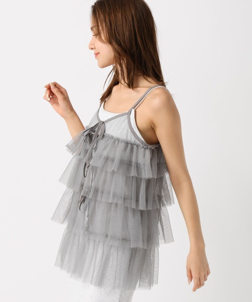 FOREVER 21（フォーエバー トゥエンティーワン）の「【2024SS】ティアードリボンチュニック（その他トップス・レディース・ホワイト/グレー/ブラック・FREE）」の3枚目の写真