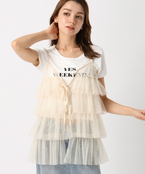 FOREVER 21（フォーエバー トゥエンティーワン）の「【2024SS】ティアードリボンチュニック（その他トップス・レディース・ホワイト/グレー/ブラック・FREE）」の2枚目の写真