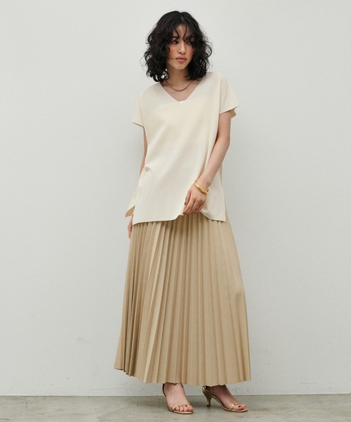 LARUTA(ラルータ)の「【LARUTA】】UV&接触冷感前後2WAYニット(ニット/セーター・レディース・アイボリー/ブラック/ブルー/モカ・FREE)」の5枚目の写真