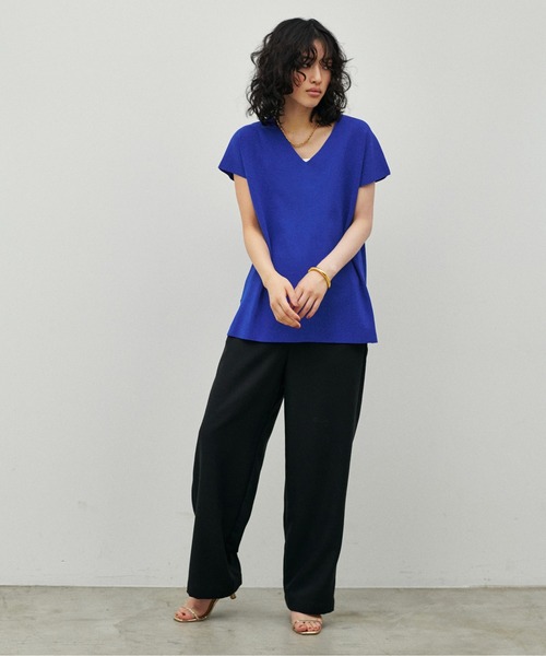 LARUTA(ラルータ)の「【LARUTA】】UV&接触冷感前後2WAYニット(ニット/セーター・レディース・アイボリー/ブラック/ブルー/モカ・FREE)」の18枚目の写真