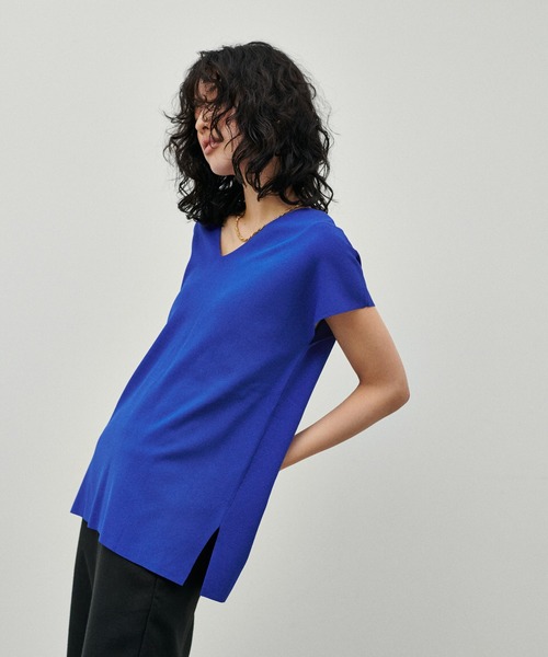 LARUTA(ラルータ)の「【LARUTA】】UV&接触冷感前後2WAYニット(ニット/セーター・レディース・アイボリー/ブラック/ブルー/モカ・FREE)」の20枚目の写真
