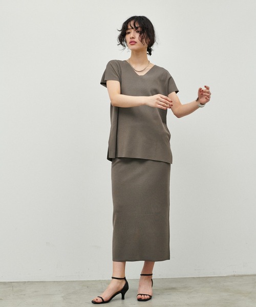LARUTA（ラルータ）の「【LARUTA】】UV＆接触冷感前後2WAYニット