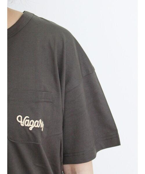 Samansa Mos2（サマンサ モスモス）の「【オーガニックコットン】胸刺繍Tシャツ（Tシャツ/カットソー・レディース・サックスブルー/グリーン/オフホワイト/チャコールグレー・F）」の5枚目の写真