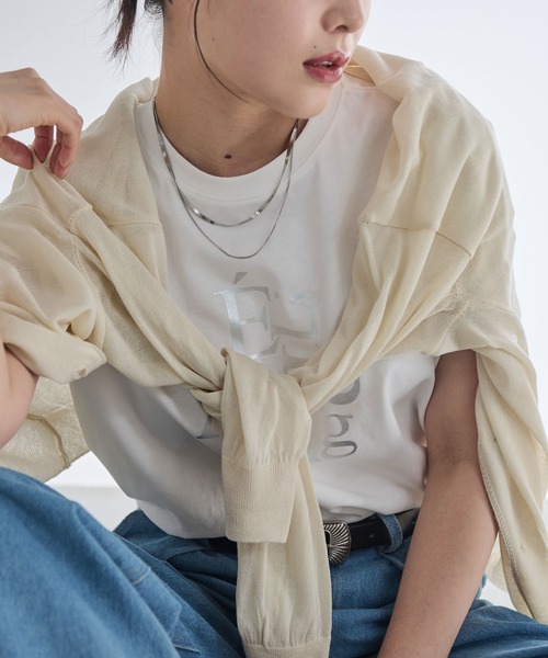 Shelly island（シェリーアイランド）の「シアーニットカーディガン（ニット/セーター・レディース・ブラウン/ブラック/ベージュ・FREE）」の18枚目の写真