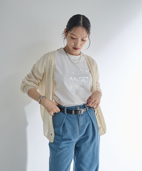 Shelly island（シェリーアイランド）の「シアーニットカーディガン（ニット/セーター・レディース・ブラウン/ブラック/ベージュ・FREE）」の21枚目の写真