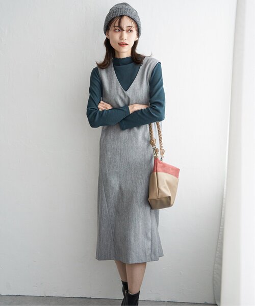 ikka(イッカ)の「バイカラー2WAYショルダーバッグ(ショルダーバッグ・レディース・ベージュ/オートミール/ダークブラウン/ブラック・FREE)」の8枚目の写真
