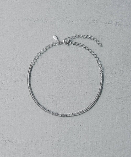 and cloud（アンドクラウド）の「Snake Chain Anklet（アンクレット・レディース・ブラック/シルバー・FREE）」の11枚目の写真