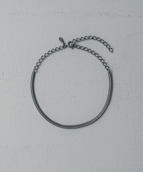 and cloud（アンドクラウド）の「Snake Chain Anklet（アンクレット・レディース・ブラック/シルバー・FREE）」の10枚目の写真