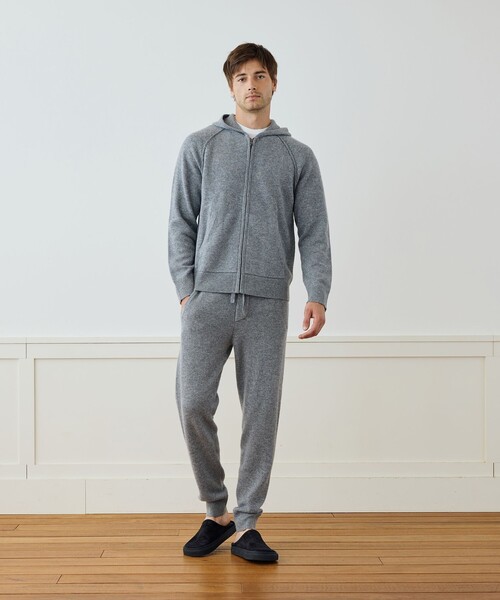 リサイクルカシミヤ ジップアップパーカー MRBC2121（パーカー