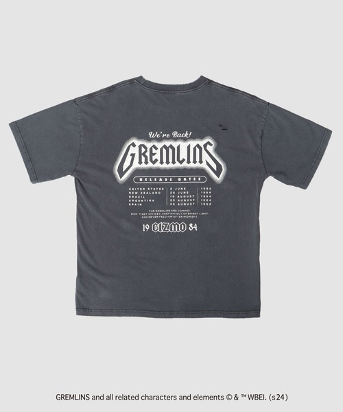 A.M.S.(エーエムエス)の「GREMRINS グレムリン 古着バンドTシャツ風 ギズモ プリント ダメージ加工 ビッグシルエット Tシャツ(Tシャツ/カットソー・メンズ・ブラック・M/L/XL)」の6枚目の写真