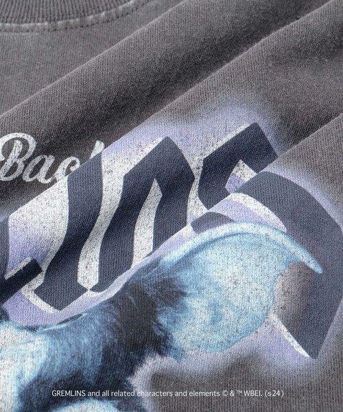 A.M.S.(エーエムエス)の「GREMRINS グレムリン 古着バンドTシャツ風 ギズモ プリント ダメージ加工 ビッグシルエット Tシャツ(Tシャツ/カットソー・メンズ・ブラック・M/L/XL)」の17枚目の写真