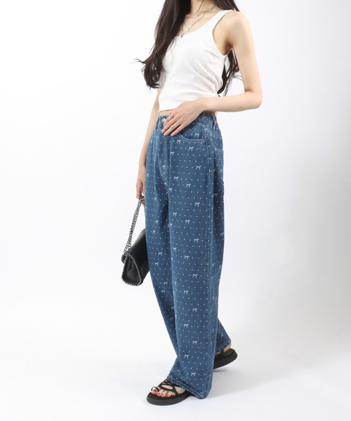 激レア⭐正規品⭐モノグラム柄デニムショートパンツ/38