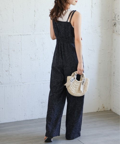 セール】ビスチェ風 サマーツイード サロペット（サロペット