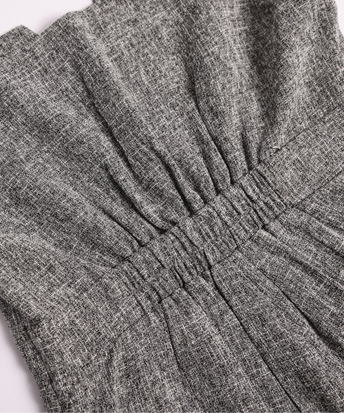 AMELY（エミリー）の「ビスチェ風 サマーツイード サロペット