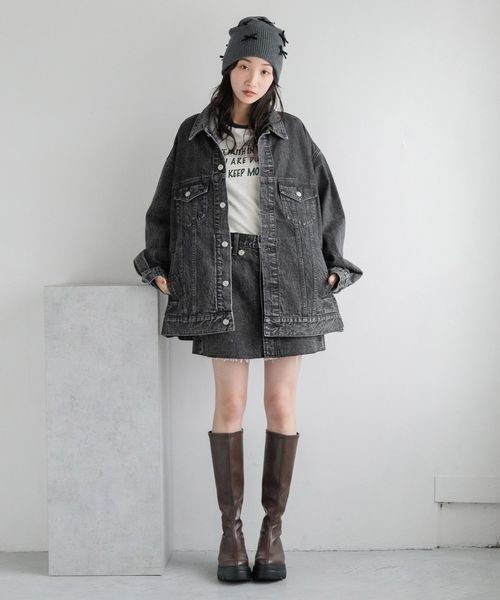 LOWRYS FARM（ローリーズファーム）の「モチーフニットワッチ　 138935（ニットキャップ/ビーニー・レディース・グレー/チャコールグレー/ブラック・FREE）」の16枚目の写真